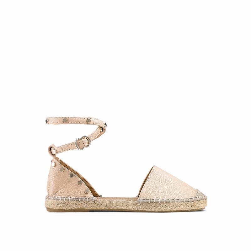 Russell & Bromley Coin Wrap Ankle Wrap Espadrilles Womens Brown [JVH3281IG]
